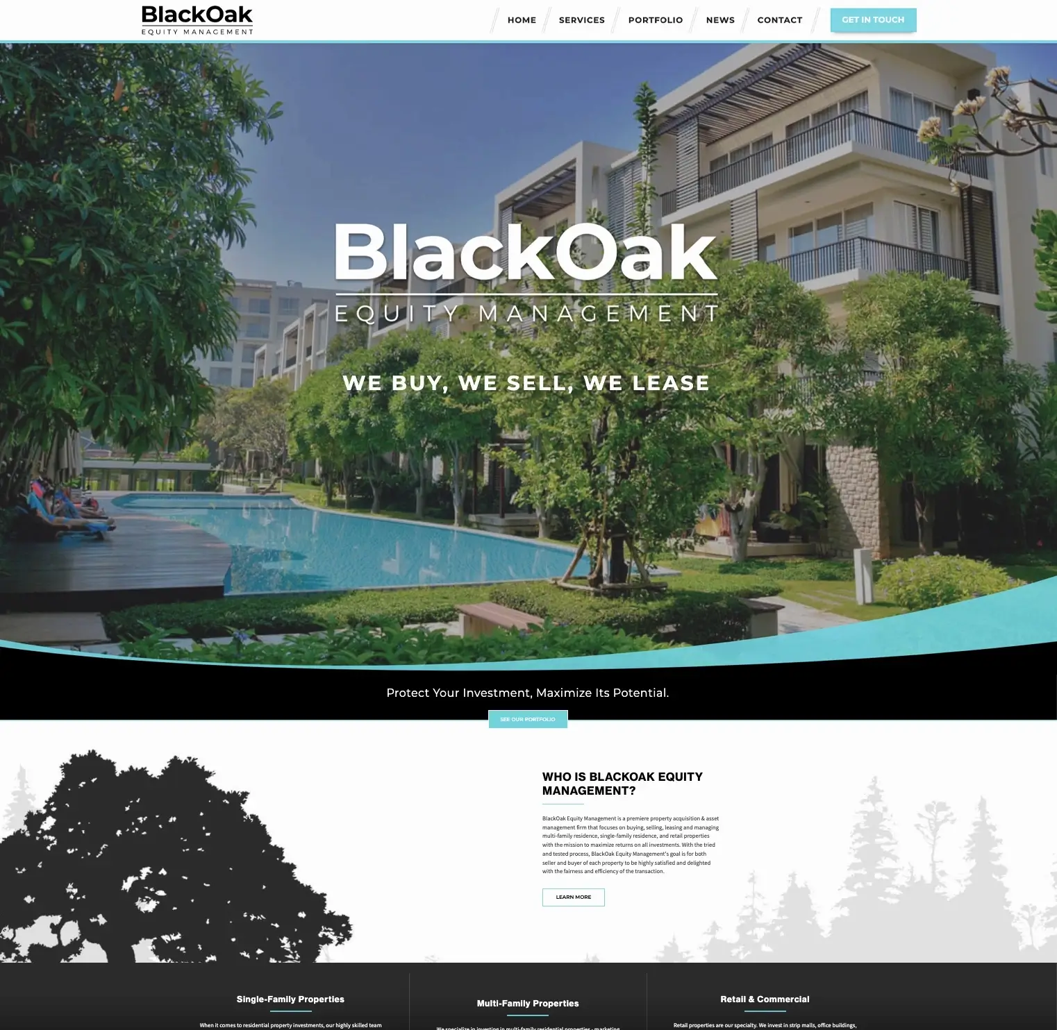 property management web design website